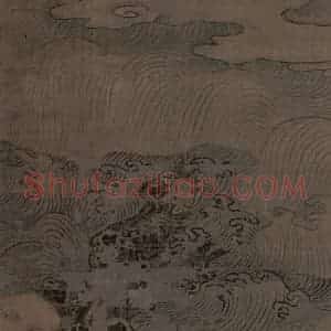 宋代 周季常《五百罗汉图：渡水罗汉》国画综合作品图片赏析