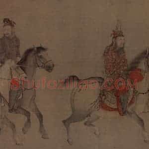 宋代《番骑图》国画综合作品图片赏析