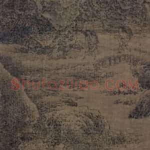 宋代 范宽《雪山楼阁图》国画山水作品图片赏析