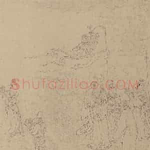 宋代《道子墨宝：诸神朝谒图》国画人物工笔作品图片赏析