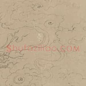 宋代《道子墨宝：诸神朝谒图》国画人物工笔作品图片赏析