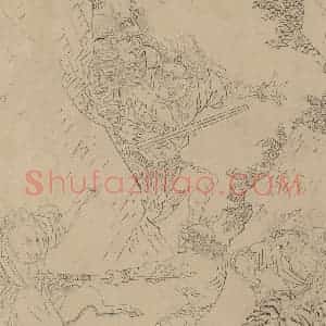 宋代《道子墨宝：搜山图》国画人物工笔作品图片赏析