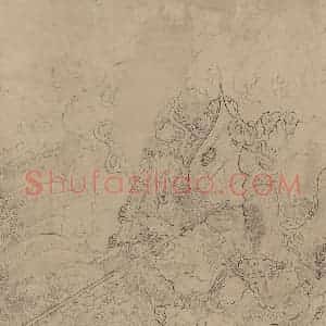 宋代《道子墨宝：搜山图》国画人物工笔作品图片赏析