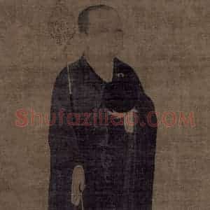 金代《大智律师像》国画人物工笔作品图片赏析