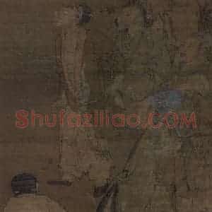 宋代 马远《蹴鞠图》国画人物工笔作品图片赏析