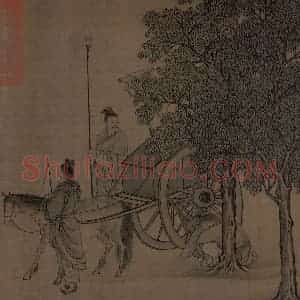 宋代 李唐（传）《晋文公复国图》国画人物工笔作品图片赏析