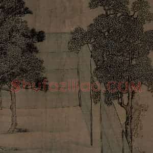 宋代 李唐（传）《晋文公复国图》国画人物工笔作品图片赏析