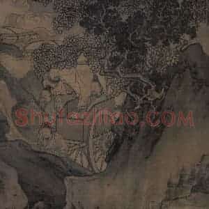 宋代 李唐（传）《晋文公复国图》国画人物工笔作品图片赏析