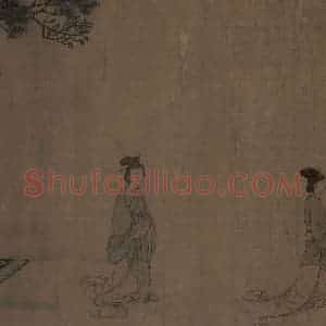 宋代 李唐（传）《晋文公复国图》国画人物工笔作品图片赏析