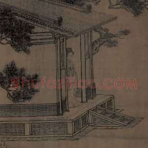 宋代 李唐（传）《晋文公复国图》国画人物工笔作品图片赏析