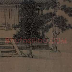宋代 李唐（传）《晋文公复国图》国画人物工笔作品图片赏析