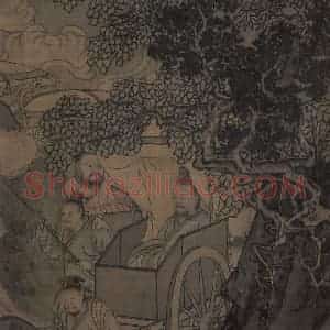 宋代 李唐（传）《晋文公复国图》国画人物工笔作品图片赏析