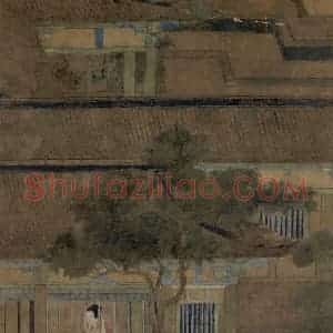 五代《乞巧图》国画人物工笔作品图片赏析