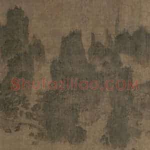 宋代《别苑春山图》国画山水工笔作品图片赏析