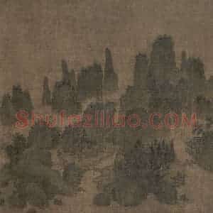宋代《别苑春山图》国画山水工笔作品图片赏析