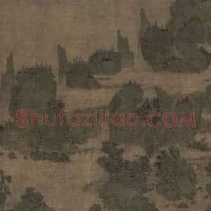 宋代《别苑春山图》国画山水工笔作品图片赏析