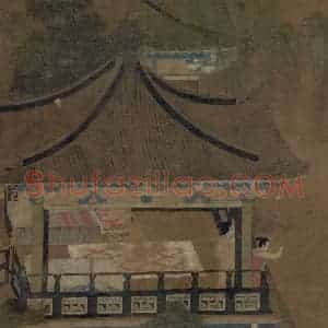 五代《乞巧图》国画人物工笔作品图片赏析