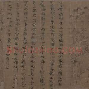 宋代 李公麟《孝经图》国画人物工笔作品图片赏析