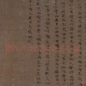 宋代 李公麟《孝经图》国画人物工笔作品图片赏析