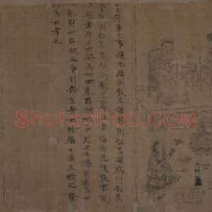 宋代 李公麟《孝经图》国画人物工笔作品图片赏析
