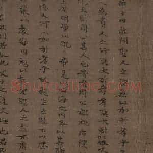 宋代 李公麟《孝经图》国画人物工笔作品图片赏析