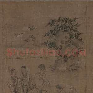 宋代 李公麟《孝经图》国画人物工笔作品图片赏析