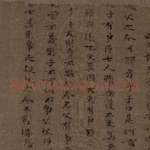 宋代 李公麟《孝经图》国画人物工笔作品图片赏析