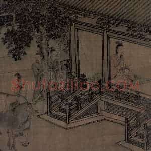 宋代 李唐（传）《晋文公复国图》国画人物工笔作品图片赏析
