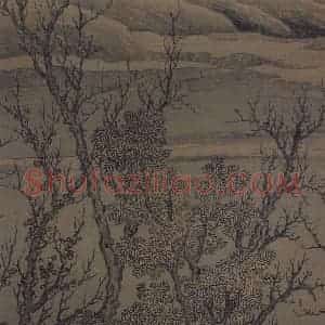 宋代 刘松年《溪山雪意图》国画综合作品图片赏析