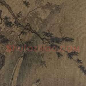 宋代 马远《高士观瀑图》国画综合作品图片赏析