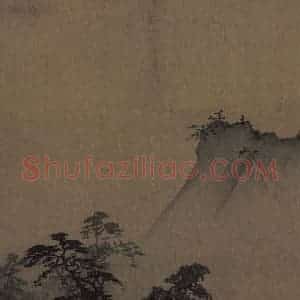 宋代 夏圭《泽畔疾风图》国画综合作品图片赏析