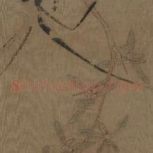 宋代 马麟《兰图》国画花鸟作品图片赏析