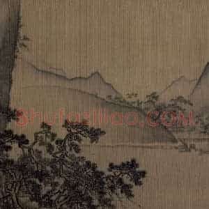 宋代《风雨维舟图》国画综合作品图片赏析