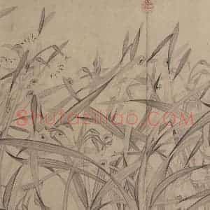 宋代 赵孟坚《水仙图》国画花鸟作品图片赏析