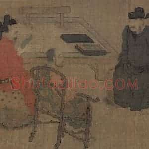 宋代《琉璃堂人物图》国画人物作品图片赏析
