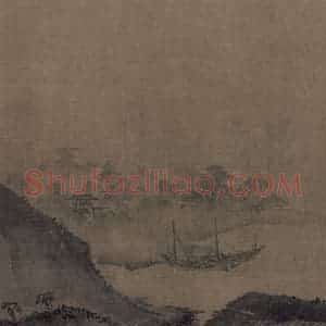 宋代 夏圭《山水十二景》国画山水作品图片赏析