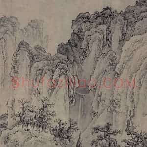 金代 太古遗民《江山行旅图》国画山水作品图片赏析