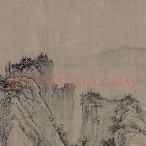 金代 太古遗民《江山行旅图》国画山水作品图片赏析