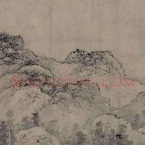 金代 太古遗民《江山行旅图》国画山水作品图片赏析