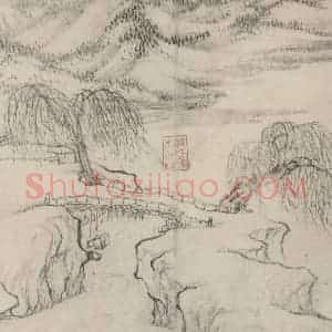 宋代 乔仲常《后赤壁赋图》国画综合作品图片赏析