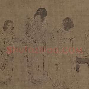 宋代《宫中图》国画人物作品图片赏析