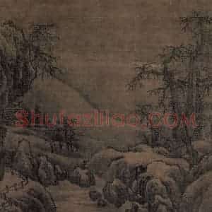 宋代 王洪《潇湘八景图》国画山水作品图片赏析