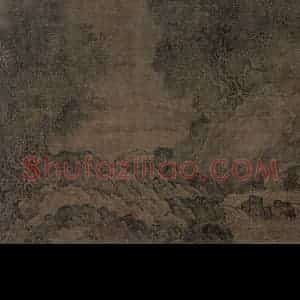 宋代 王洪《潇湘八景图》国画山水作品图片赏析