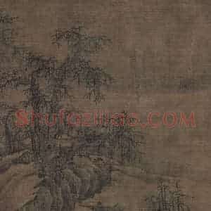 宋代 王洪《潇湘八景图》国画山水作品图片赏析