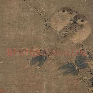 宋代《竹雀图》国画花鸟作品图片赏析