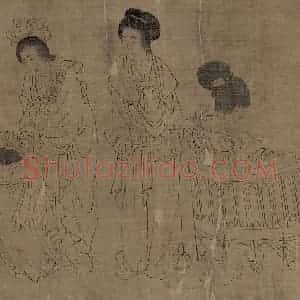 宋代《宫中图》国画人物作品图片赏析