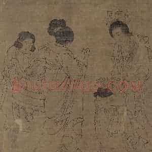 宋代《宫中图》国画人物作品图片赏析