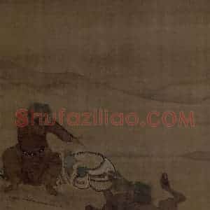 宋代《人马图》国画综合作品图片赏析