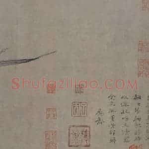 宋代 赵孟坚《水仙图》国画花鸟作品图片赏析