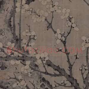 宋代 岩叟《梅花诗意图》国画花鸟作品图片赏析
